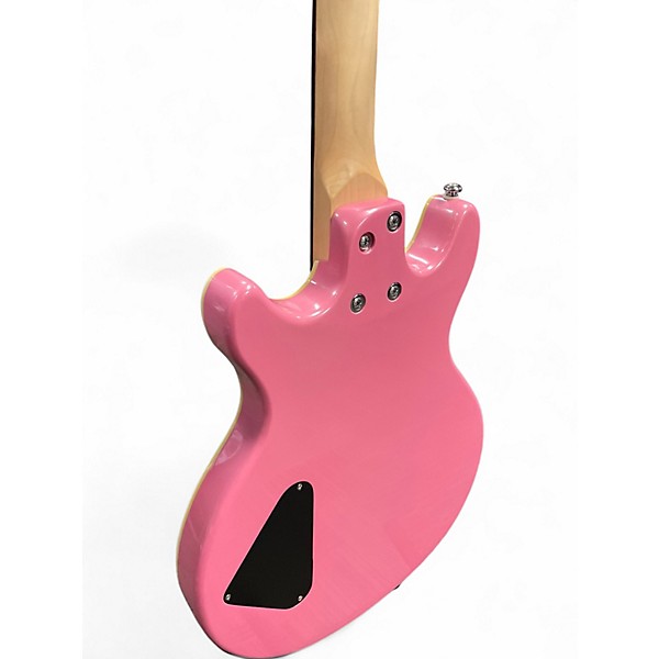 Used Daisy Rock Retro-H Pink Hollow Body Electric Guitar