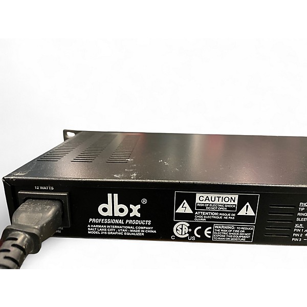 Used dbx 215 Dual 15-Band Graphic Equalizer