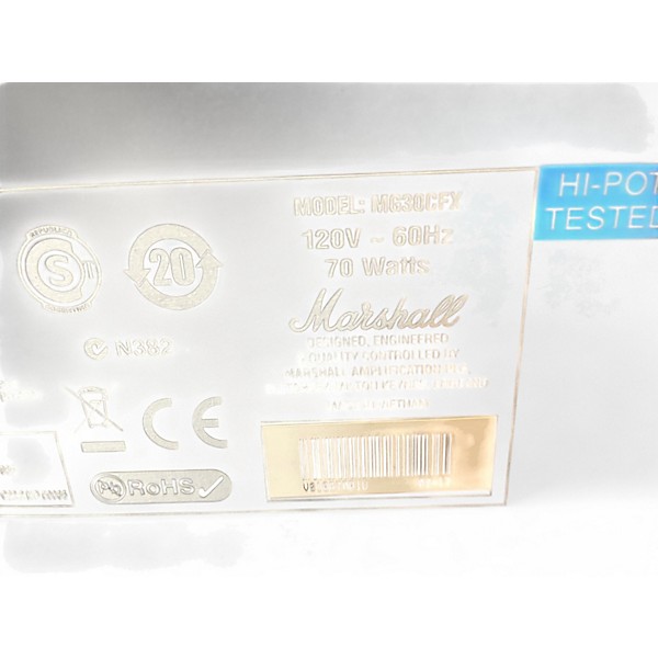 Used Marshall MG30CFX 1x10 30W Guitar Combo Amp