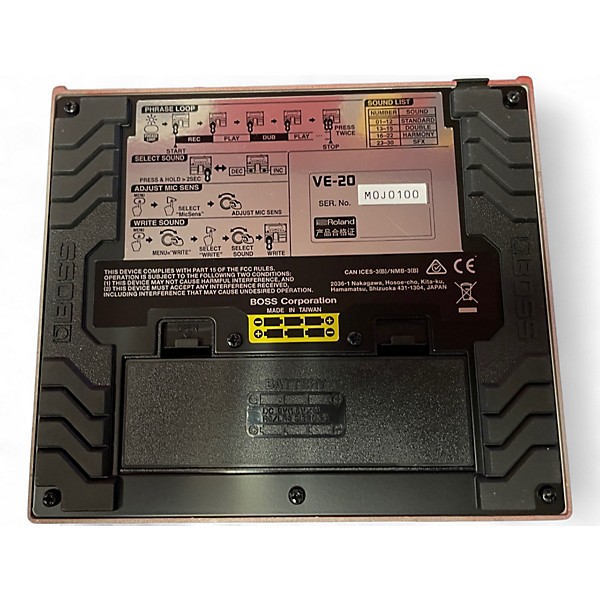 Used BOSS VE20 Vocal Performer Vocal Processor