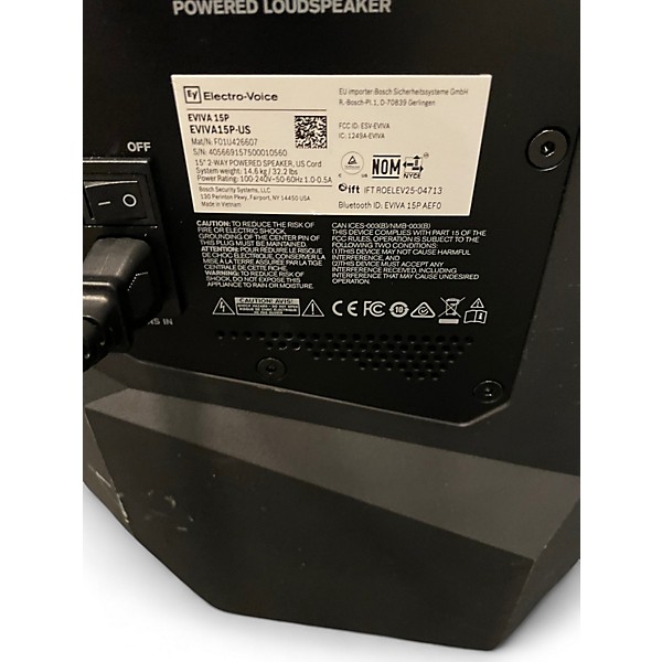 Used Electro-Voice eviva 15p Powered Speaker