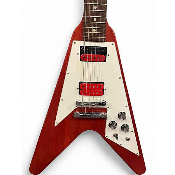 Used 2005 Gibson Flying V Worn Cherry Solid Body Electric Guitar