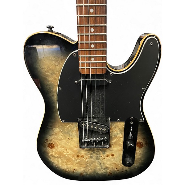 Used Michael Kelly Custom Collection 50 Burl Burst BLACK BURST BURL TOP Solid Body Electric Guitar