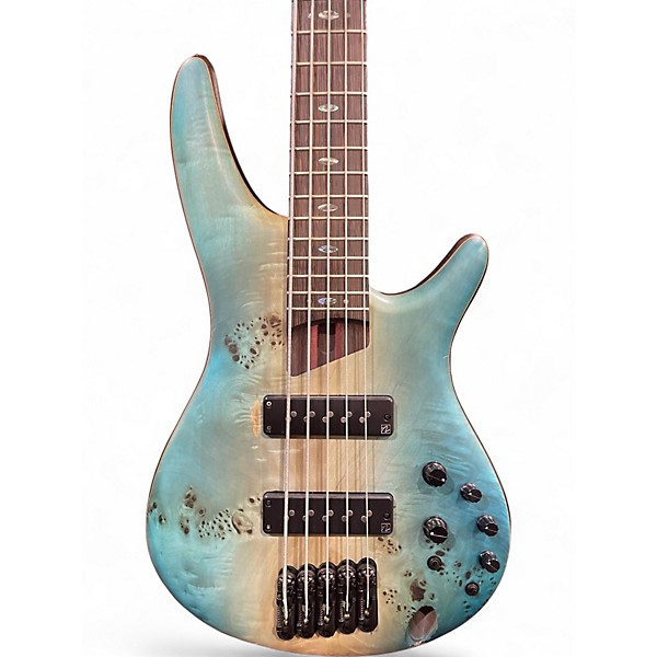 Used Ibanez SR1605B CARIBBEAN SHORELINE Electric Bass Guitar
