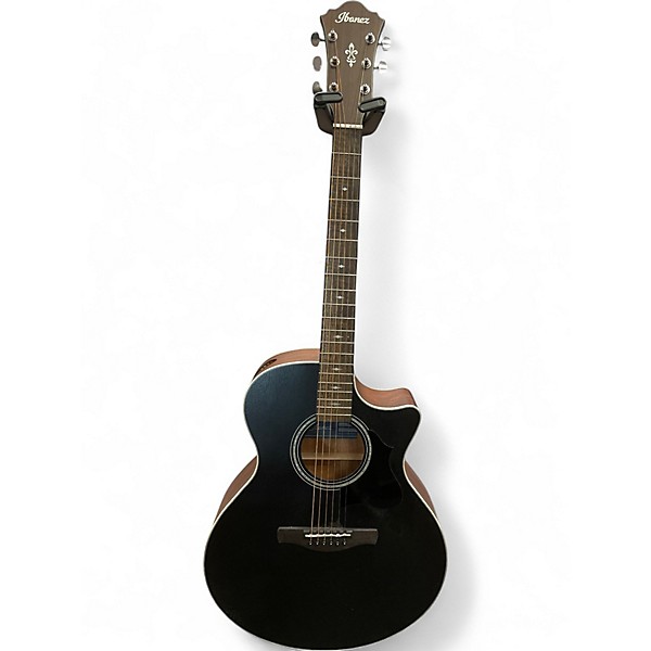 Used Ibanez AE140-WKH Black Acoustic Guitar