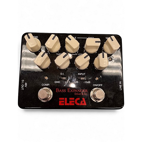 Used Eleca BASS EXPANDER DRIVER AND D.I. Bass Effect Pedal