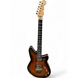 Used Reverend KINGBOLT NOS COFFEE BURST FLAME MAPLE Solid Body Electric Guitar