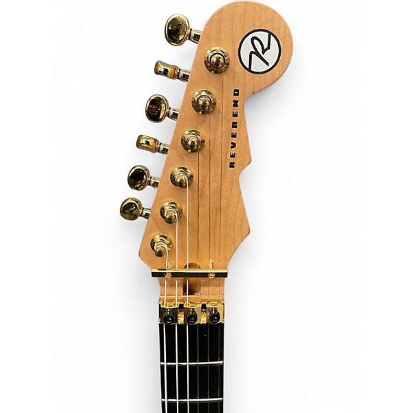 Used Reverend KINGBOLT NOS COFFEE BURST FLAME MAPLE Solid Body Electric Guitar