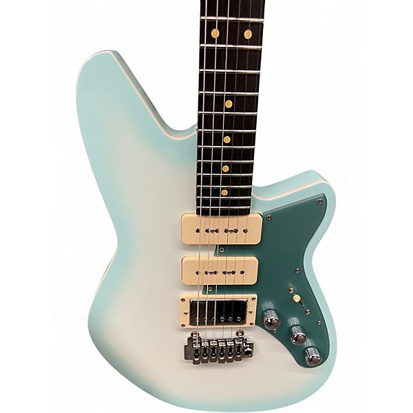 Used Reverend six gun hpp NOS chronic blue burst Solid Body Electric Guitar