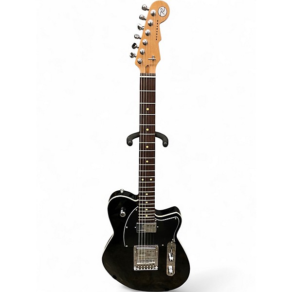 Used Reverend cross cut NOS midnight black Solid Body Electric Guitar