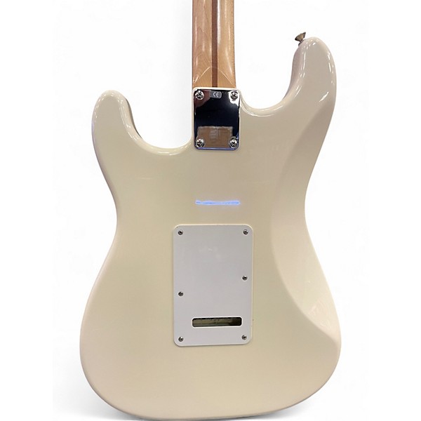 Used 2004 Fender Standard Stratocaster Olympic White Solid Body Electric Guitar