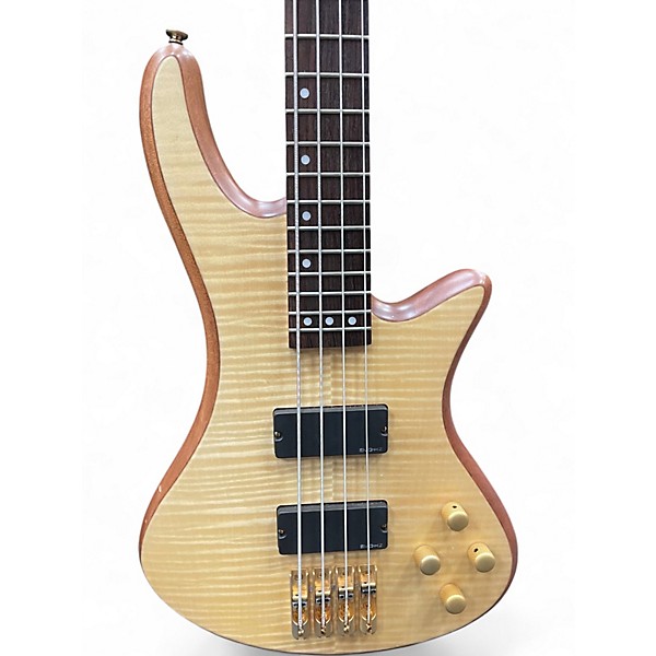 Used Schecter Guitar Research C4 Custom Natural Electric Bass Guitar
