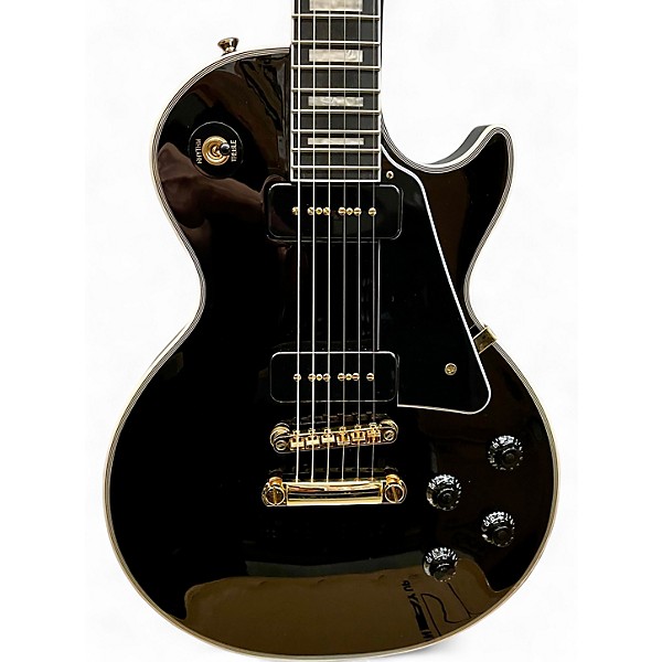 Used Epiphone Les Paul Custom P-90 BLACK Solid Body Electric Guitar