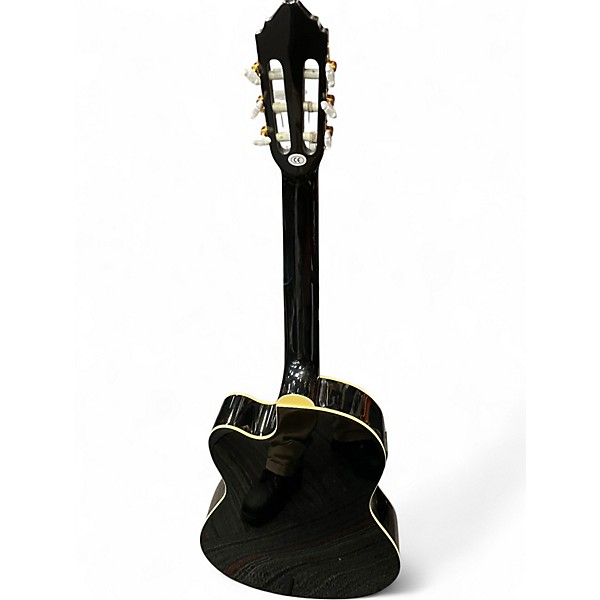 Used Lucero LCT250CE Black Classical Acoustic Electric Guitar