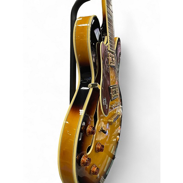 Used Epiphone Sheraton II Left Handed 3 Tone Sunburst Hollow Body Electric Guitar