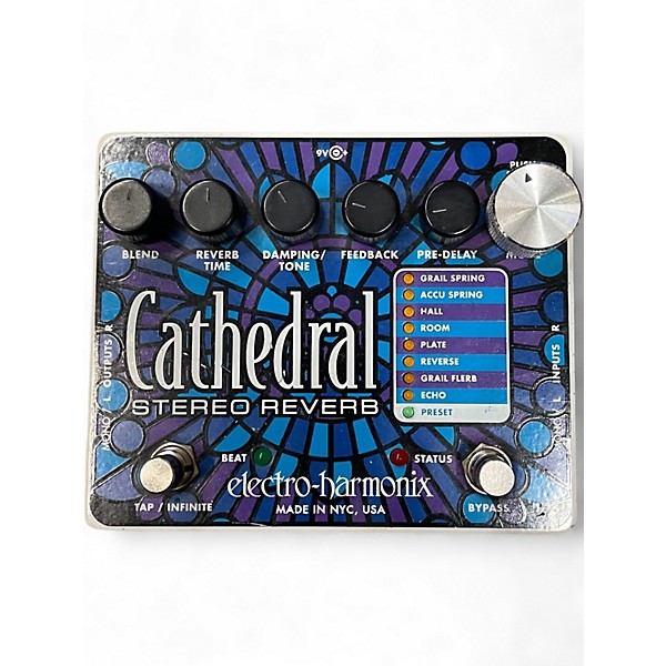 Used Electro-Harmonix Cathedral Stereo Reverb Effect Pedal