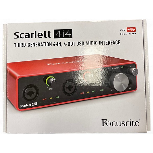 Used Focusrite Scarlett 4i4 Gen 3 Audio Interface