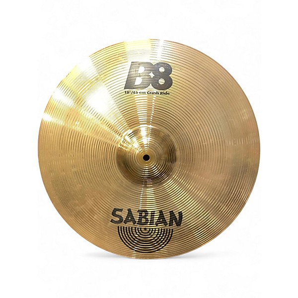Used SABIAN 18in B8 Crash Ride Cymbal