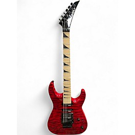 Used Jackson JS34Q Dinky Trans Crimson Red Solid Body Electric Guitar