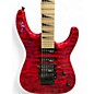 Used Jackson JS34Q Dinky Trans Crimson Red Solid Body Electric Guitar