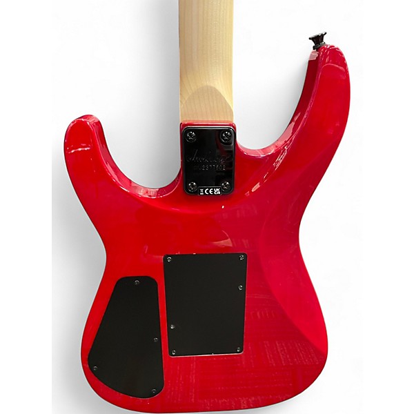 Used Jackson JS34Q Dinky Trans Crimson Red Solid Body Electric Guitar