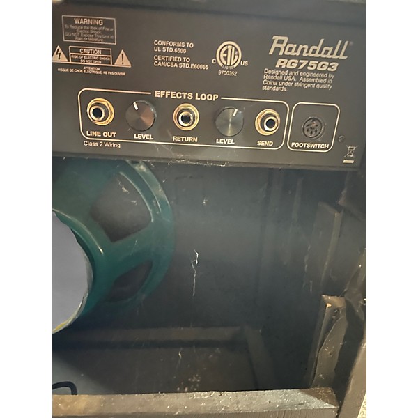 Used Randall RG75 Guitar Combo Amp