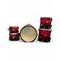 Used Pearl 5 Piece SESSION CUSTOM Red to Black Fade Drum Kit thumbnail