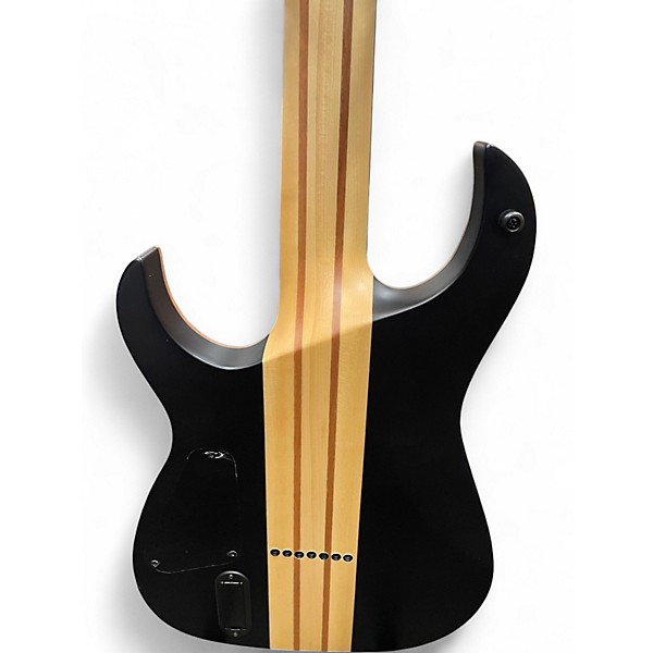 Used Harley Benton Amarok Quilted Black Solid Body Electric Guitar