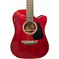 Used Takamine GD30CE Red Acoustic Electric Guitar