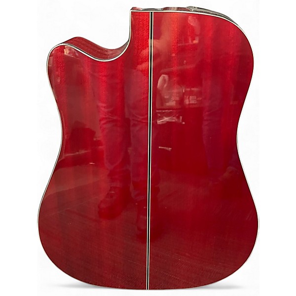 Used Takamine GD30CE Red Acoustic Electric Guitar