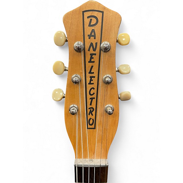 Used Danelectro Convertible Maroon Acoustic Electric Guitar