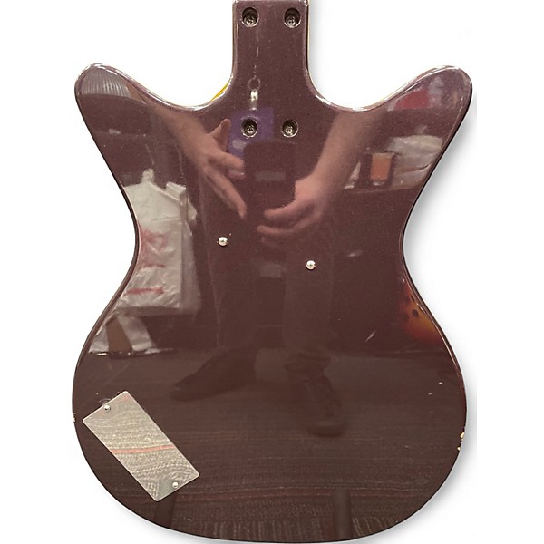 Used Danelectro Convertible Maroon Acoustic Electric Guitar