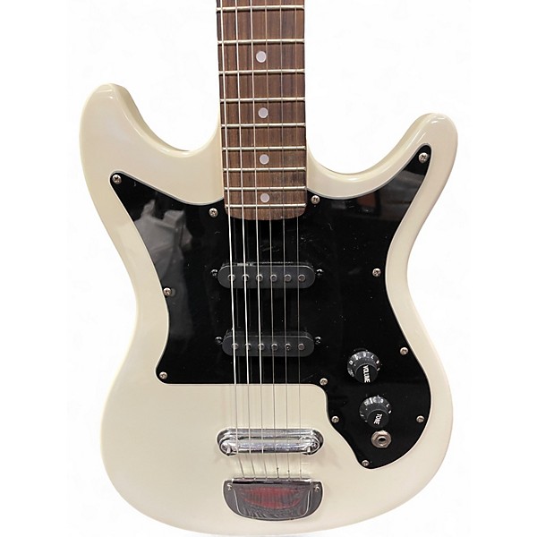 Used Harmony Model 02813 White Solid Body Electric Guitar