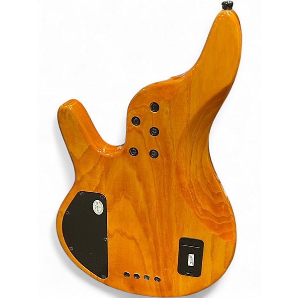 Used Michael Kelly Pinnacle 4 Natural Poplar Burl Electric Bass Guitar