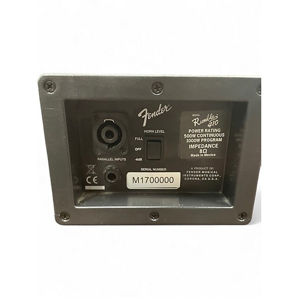 Used Fender Rumble 410 4x10 Bass Cabinet