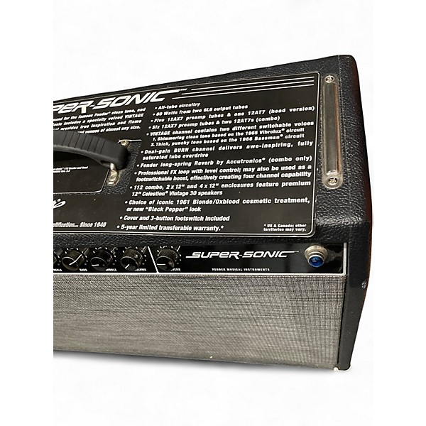 Used Fender SUPERSONIC 60 Tube Guitar Combo Amp