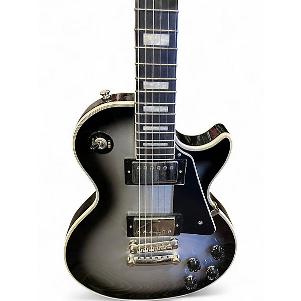 Used Epiphone Les Paul Custom silver burst Solid Body Electric Guitar