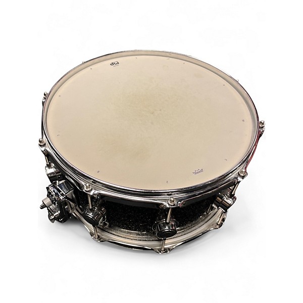 Used DW 6.5X14 Collector's Series FinishPly Snare BLACK GALAXY WITH CHROME Drum