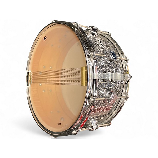 Used DW 6.5X14 Collector's Series FinishPly Snare BLACK GALAXY WITH CHROME Drum