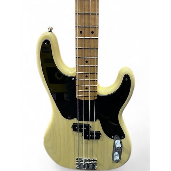 Used Fender Limited Edition 60th Anniversary Precision Bass Blackguard Blonde Electric Bass Guitar