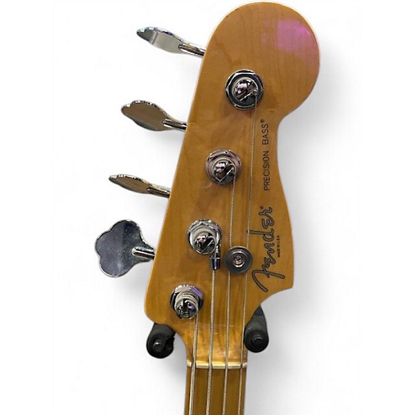 Used Fender Limited Edition 60th Anniversary Precision Bass Blackguard Blonde Electric Bass Guitar