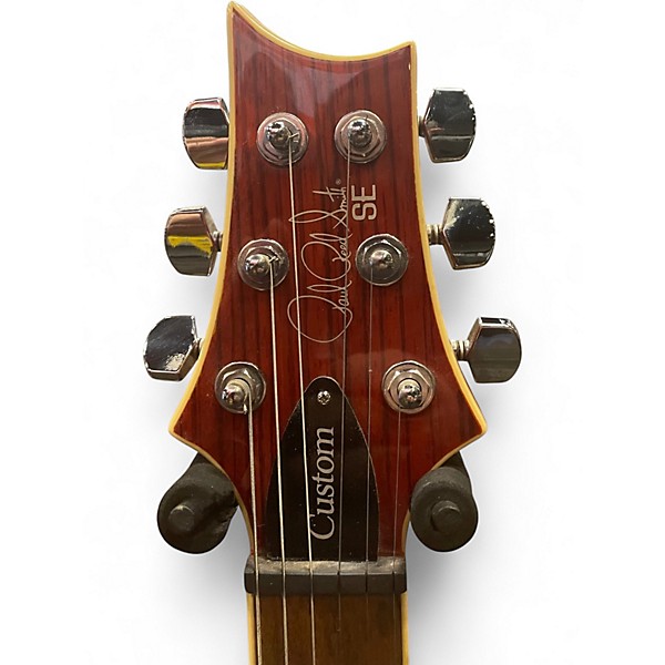 Used PRS SE Custom 24 Amber Solid Body Electric Guitar
