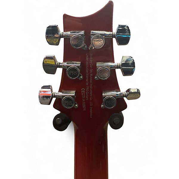 Used PRS SE Custom 24 Amber Solid Body Electric Guitar
