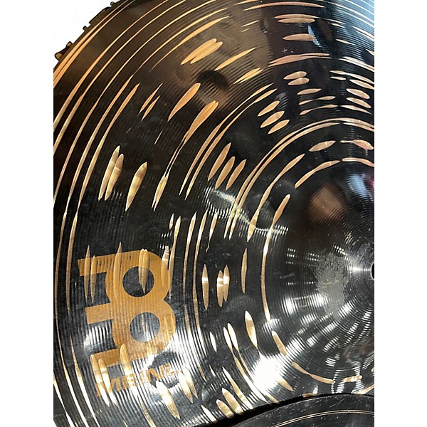 Used MEINL 15in CLASSIC CUSTOMER DARK HIHAT PAIR Cymbal