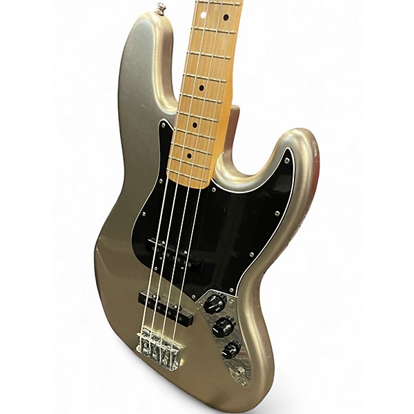 Used Fender 75th Anniversary Jazz Bass Metallic Silver Electric Bass Guitar