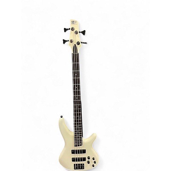Used Ibanez SR250 Pearl White Electric Bass Guitar