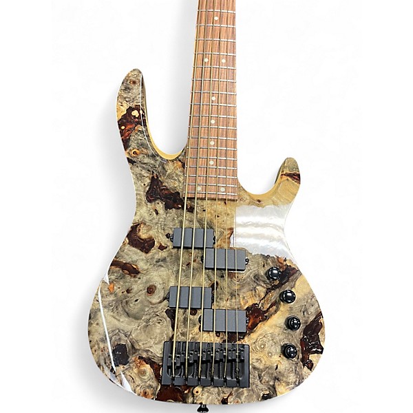 Used Kiesel ICON 6 CUSTOM NATURAL BURL Electric Bass Guitar