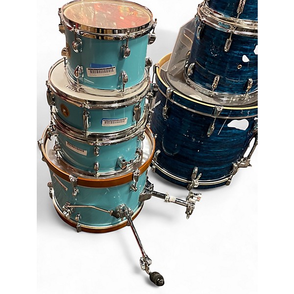 Used TAMA 4 Piece CLUB JAM 4 PIECE SHELL PACK AQUA BLUE Drum Kit