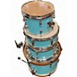 Used TAMA 4 Piece CLUB JAM 4 PIECE SHELL PACK AQUA BLUE Drum Kit
