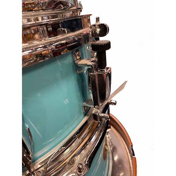 Used TAMA 4 Piece CLUB JAM 4 PIECE SHELL PACK AQUA BLUE Drum Kit